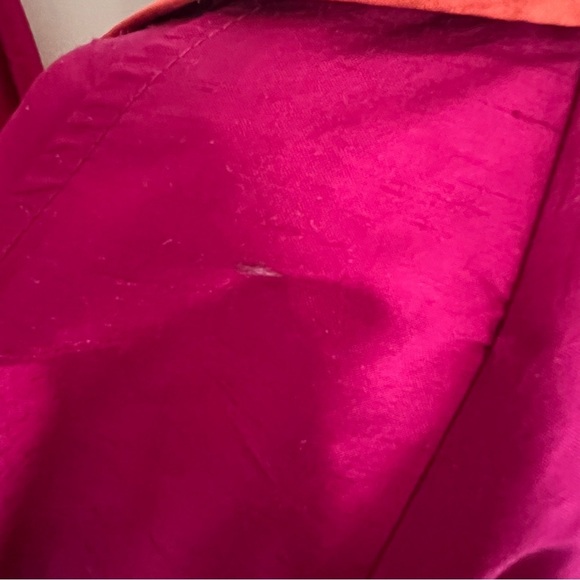 Vintage🖌️ Nira Nira Silk Pant Set L Magenta Orange 3 Pc Art to Wear Made in USA - Picture 12 of 12